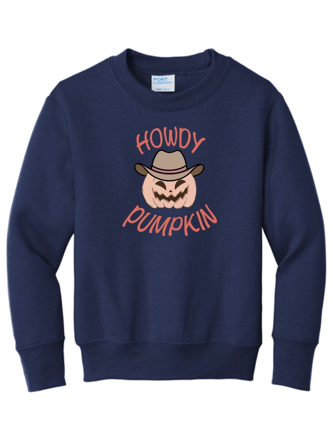 Youth Howdy Pumpkin Crewneck