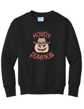 Load image into Gallery viewer, Youth Howdy Pumpkin Crewneck
