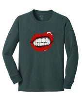 Load image into Gallery viewer, Youth Vampire Lips Long Sleeve Tee
