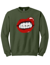 Load image into Gallery viewer, Vampire Lip Crewneck Sweatshirt
