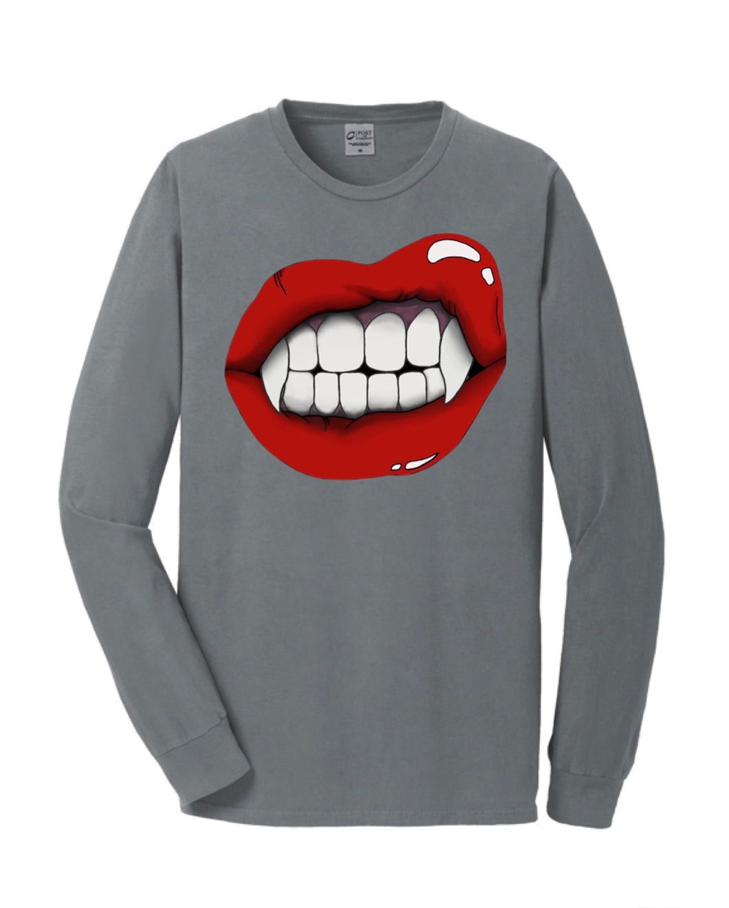 Vampire Lip Long Sleeve Tee