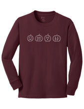 Load image into Gallery viewer, Youth Pumpkin Long Sleeve Tee
