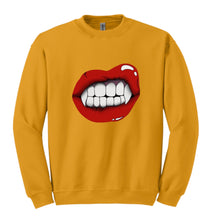 Load image into Gallery viewer, Vampire Lip Crewneck Sweatshirt
