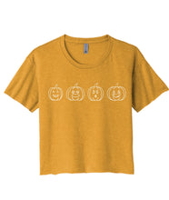 Load image into Gallery viewer, Pumpkins Crop Tee
