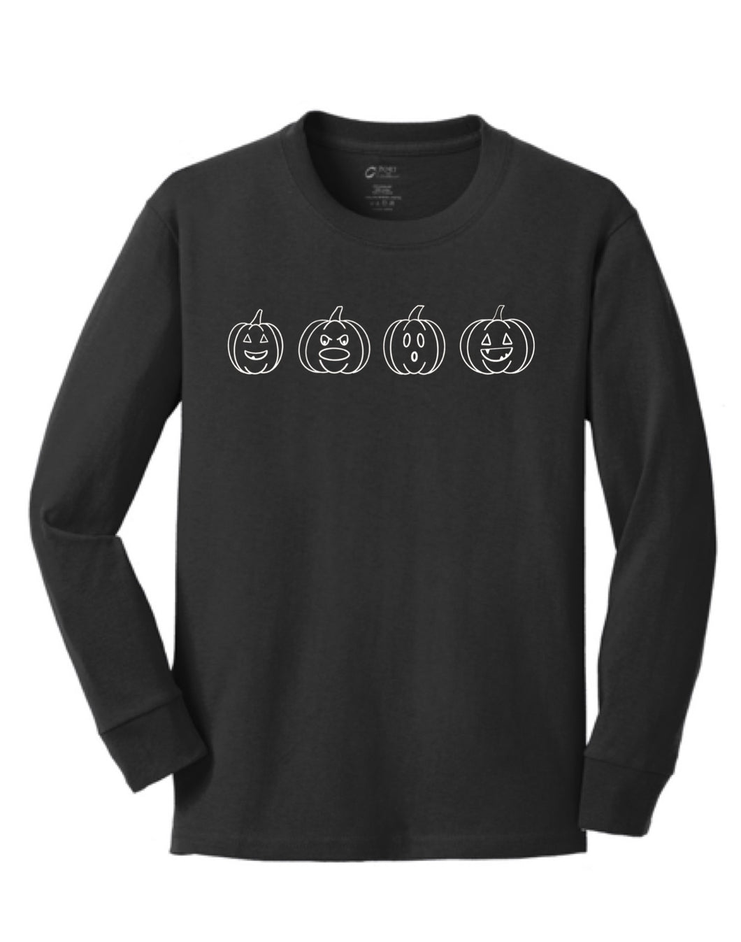 Youth Pumpkin Long Sleeve Tee