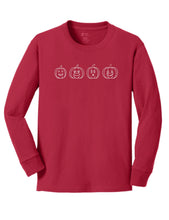 Load image into Gallery viewer, Youth Pumpkin Long Sleeve Tee
