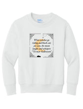 Load image into Gallery viewer, ‘Tis Near Halloween Crewneck Sweatshirt
