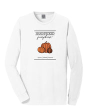 Load image into Gallery viewer, Hand Picked Pumpkins Long Sleeve Tee
