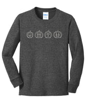 Load image into Gallery viewer, Youth Pumpkin Long Sleeve Tee
