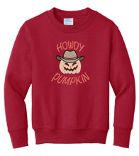 Load image into Gallery viewer, Youth Howdy Pumpkin Crewneck
