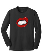 Load image into Gallery viewer, Youth Vampire Lips Long Sleeve Tee
