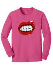 Load image into Gallery viewer, Youth Vampire Lips Long Sleeve Tee
