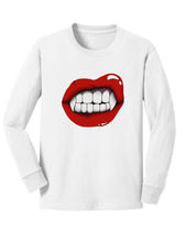 Load image into Gallery viewer, Youth Vampire Lips Long Sleeve Tee
