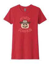 Load image into Gallery viewer, Women&#39;s Howdy Pumpkin Tee
