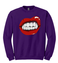 Load image into Gallery viewer, Vampire Lip Crewneck Sweatshirt
